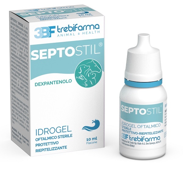 SEPTOSTIL SOLUZIONE OFTALMICA IDRATANTE EPITELIO PROTETTIVA LENITIVA LUBRIFICANTE PER CANI E GATTI 10 ML - Farmacia Nuova Dr.ssa Gabriella Catellani