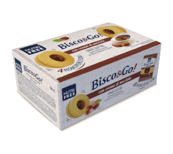 NUTRIFREE BISCO&GO CON CREMA DI NOCCIOLE 4X40 G - Farmacia Nuova Dr.ssa Gabriella Catellani