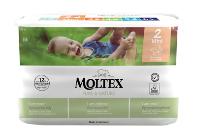 PANNOLINI MOLTEX PURE & NATURE MINI 3-6 KG TAGLIA 2 38 PEZZI - Farmacia Nuova Dr.ssa Gabriella Catellani