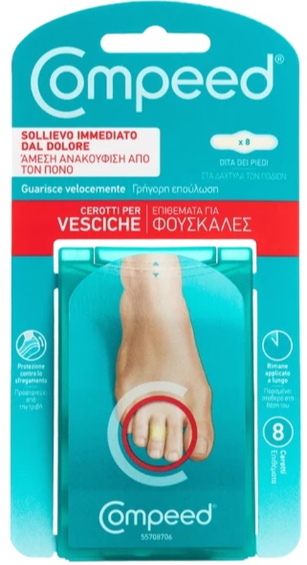 COMPEED CEROTTI PER VESCICHE DITA PIEDI 8 PEZZI CARTON - Farmacia Nuova Dr.ssa Gabriella Catellani