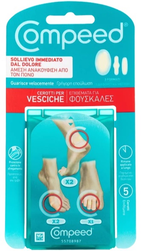 COMPEED CEROTTI PER VESCICHE MISTO 5 PEZZI - Farmacia Nuova Dr.ssa Gabriella Catellani