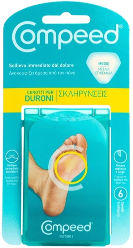 COMPEED CEROTTI PER DURONI MEDIO 6 PEZZI - Farmacia Nuova Dr.ssa Gabriella Catellani