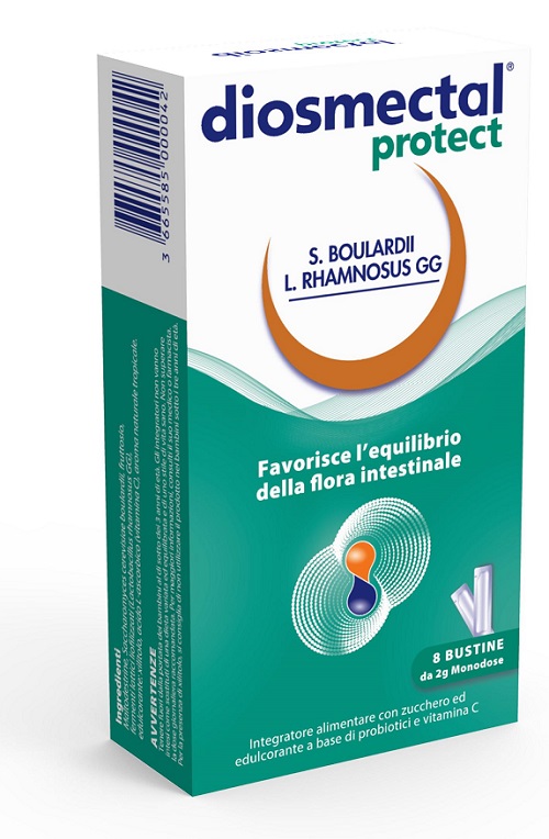 DIOSMECTAL PROTECT 8 BUSTINE OROSOLUBILI 2 G - Farmacia Nuova Dr.ssa Gabriella Catellani
