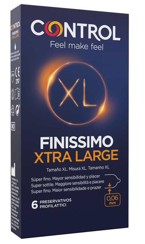 CONTROL FINISSIMO XTRA LARGE 6 PEZZI - Farmacia Nuova Dr.ssa Gabriella Catellani