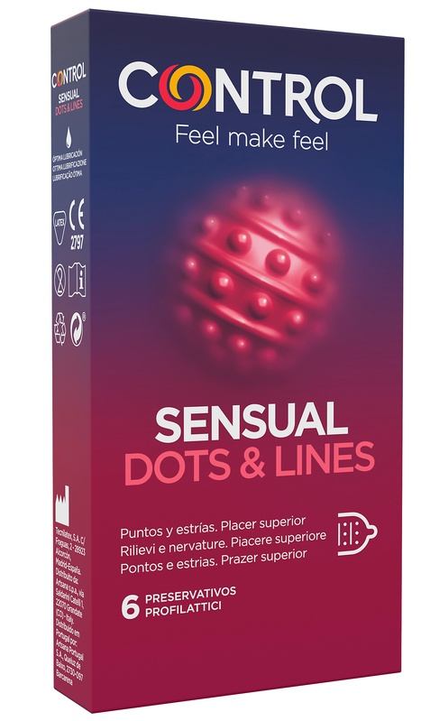 CONTROL SENSUAL DOTS&LINES 6 PEZZI - Farmacia Nuova Dr.ssa Gabriella Catellani