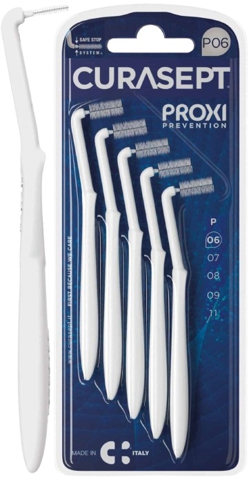 CURASEPT PROXI ANGLE P06 BIANCO/WHITE 5 PEZZI - Farmacia Nuova Dr.ssa Gabriella Catellani