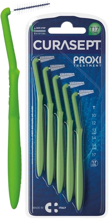 CURASEPT PROXI ANGLE P09 VERDE CHIARO/LIGHT GREEN 5 PEZZI - Farmacia Nuova Dr.ssa Gabriella Catellani