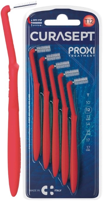 CURASEPT PROXI ANGLE T12 ROSSO/RED 5 PEZZI - Farmacia Nuova Dr.ssa Gabriella Catellani
