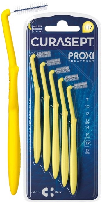 CURASEPT PROXI ANGLE T17 GIALLO/YELLOW 5 PEZZI - Farmacia Nuova Dr.ssa Gabriella Catellani