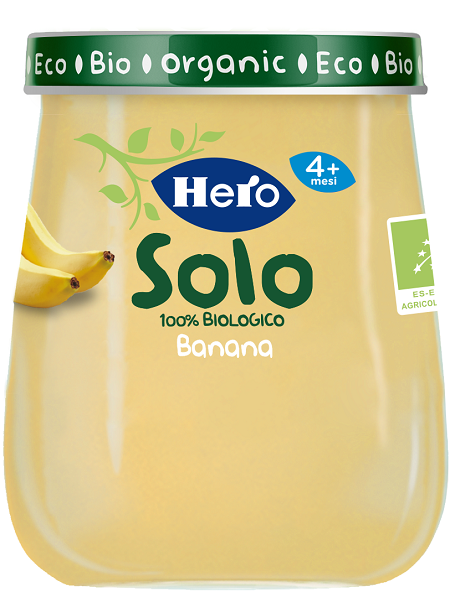 HERO SOLO OMOGENEIZZATO BANANA 100% BIO 120 G - Farmacia Nuova Dr.ssa Gabriella Catellani
