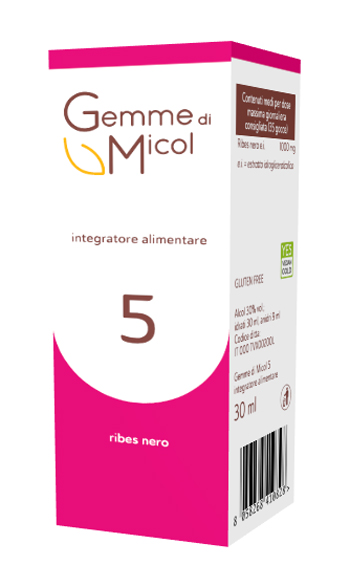 GEMME DI MICOL 5 RIBES NERO 30 ML - Farmacia Nuova Dr.ssa Gabriella Catellani