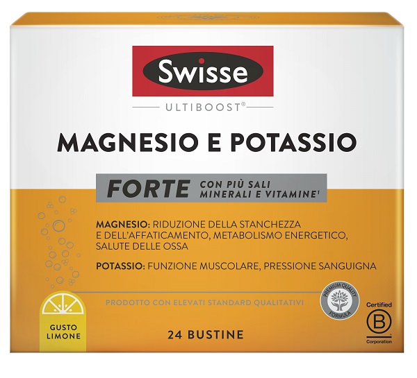 SWISSE MAGNESIO POTASSIO FORTE 24 BUSTINE - Farmacia Nuova Dr.ssa Gabriella Catellani