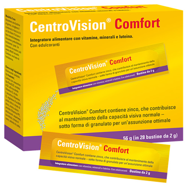 CENTROVISION COMFORT 28 BUSTINE GUSTO ARANCIA - Farmacia Nuova Dr.ssa Gabriella Catellani