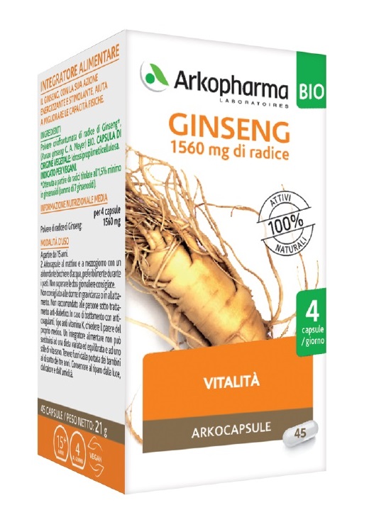 ARKOCPS GINSENG 45 CAPSULE BIO - Farmacia Nuova Dr.ssa Gabriella Catellani