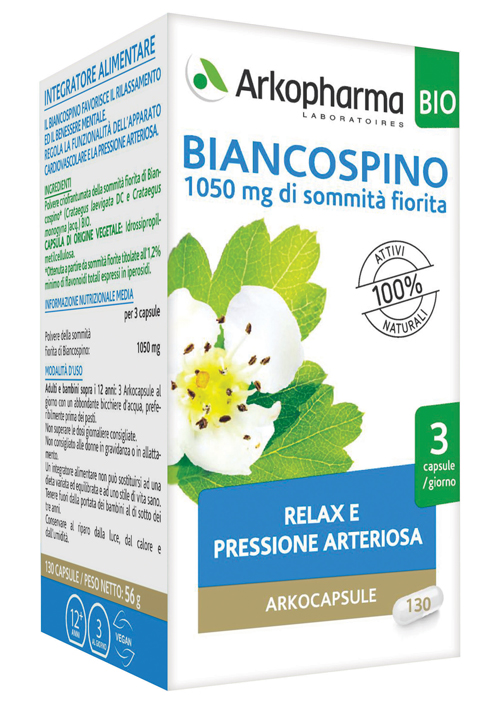 ARKO CAPSULE BIANCOSPINO BIO 45 CAPSULE - Farmacia Nuova Dr.ssa Gabriella Catellani
