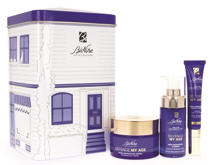 DEFENCE MY AGE COFANETTO REGALO SIERO RINNOVATORE INTENSIVE 30 ML + CREMA INNOVATRICE GIORNO 50 ML + SIERO RINNOVATORE OCCHI E LABBRA 15 ML - Farmacia Nuova Dr.ssa Gabriella Catellani
