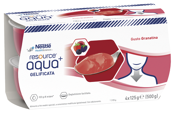 RESOURCE AQUA ACQUA GELIFICATA+GRENADA CUP 6 4X125 G - Farmacia Nuova Dr.ssa Gabriella Catellani