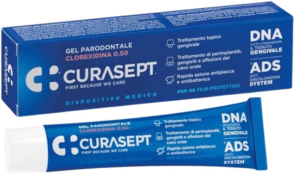 CURASEPT GEL PARODONTALE 0,5% 30 ML ADS + DNA - Farmacia Nuova Dr.ssa Gabriella Catellani