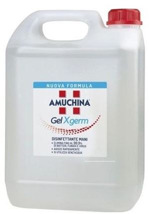 AMUCHINA GEL X-GERM DISINFETTANTE MANI 5 LITRI - Farmacia Nuova Dr.ssa Gabriella Catellani