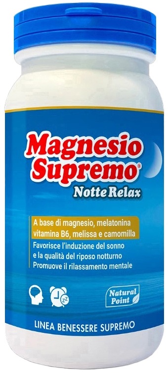 MAGNESIO SUPREMO NOTTE RELAX 150 G - Farmacia Nuova Dr.ssa Gabriella Catellani