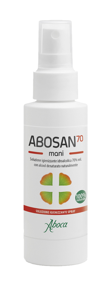 ABOSAN70 SOLUZIONE IGIENIZZANTE MANI 100 ML SPRAY - Farmacia Nuova Dr.ssa Gabriella Catellani