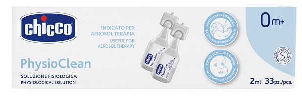 CHICCO SOLUZIONE PHYSIOCLEAN 2 ML 33 PEZZI - Farmacia Nuova Dr.ssa Gabriella Catellani