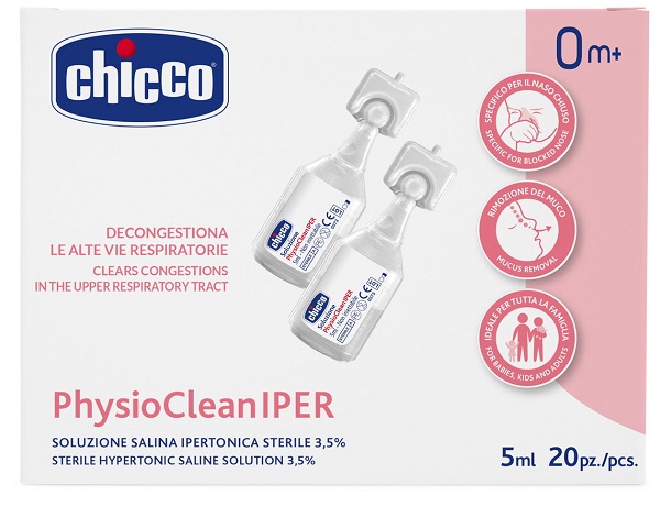 CHICCO SOLUZIONE HYPERTONIC 5 ML 20 PEZZI - Farmacia Nuova Dr.ssa Gabriella Catellani