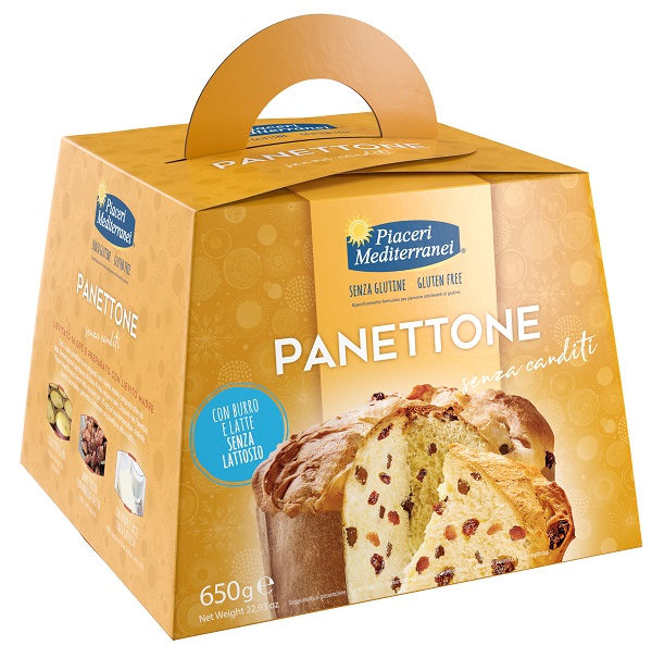 PIACERI MEDITERRANEI PANETTONE SENZA CANDITI 650 G - Farmacia Nuova Dr.ssa Gabriella Catellani