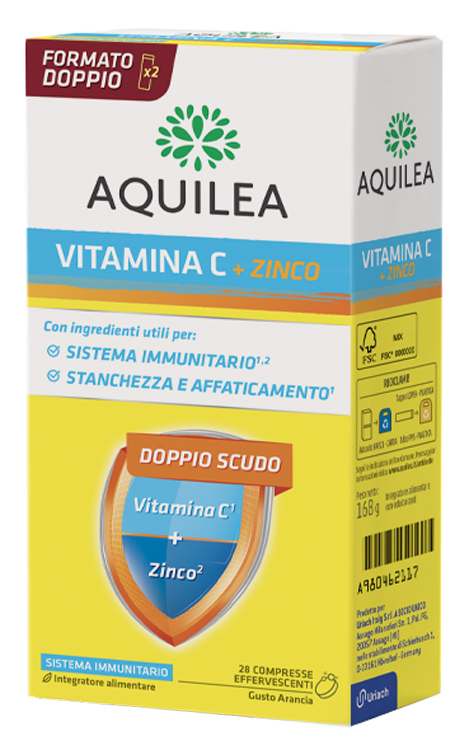AQUILEA VITAMINA C 14 COMPRESSE EFFERVESCENTI BIPACK - Farmacia Nuova Dr.ssa Gabriella Catellani