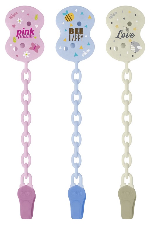 CHICCO CLIP CON CATENELLA MIXED COLORS NEW 2020 - Farmacia Nuova Dr.ssa Gabriella Catellani