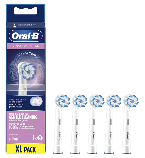 ORALB SENSITIVE CLEAN EB60 TESTINE PER SPAZZOLINO ELETTRICO 5 PEZZI - Farmacia Nuova Dr.ssa Gabriella Catellani
