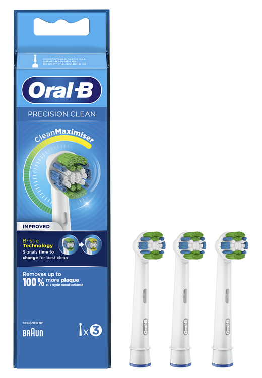 ORALB PRECISION CLEAN EB20 TESTINA PER SPAZZOLINO ELETTRICO 3 PEZZI - Farmacia Nuova Dr.ssa Gabriella Catellani