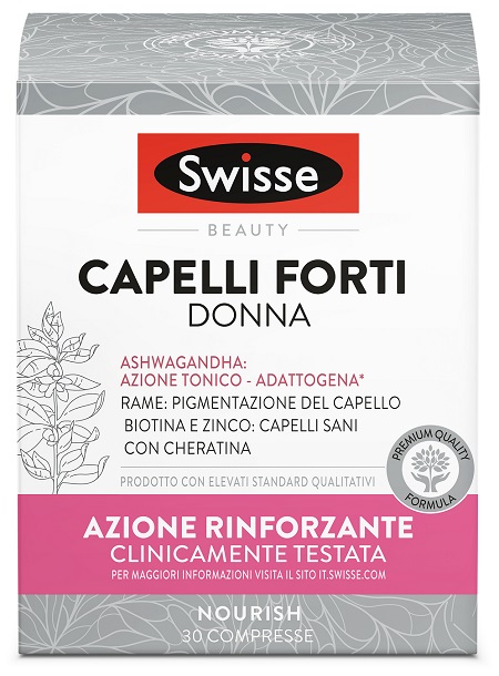 SWISSE CAPELLI FORTI DONNA 30 COMPRESSE - Farmacia Nuova Dr.ssa Gabriella Catellani