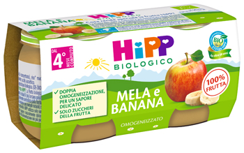 HIPP BIO OMOGENEIZZATO MELA/BANANA 2X80 G - Farmacia Nuova Dr.ssa Gabriella Catellani