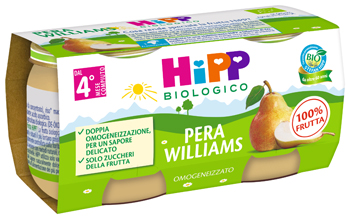 HIPP BIO OMOGENEIZZATO PERA WILLIAMS 2 X 80 G - Farmacia Nuova Dr.ssa Gabriella Catellani