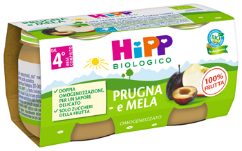 HIPP BIO OMOGENEIZZATO PRUGNA E MELA 2 X 80 G - Farmacia Nuova Dr.ssa Gabriella Catellani