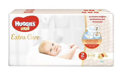HUGGIES EXTRA CARE GRANDE 2 40 PEZZI - Farmacia Nuova Dr.ssa Gabriella Catellani