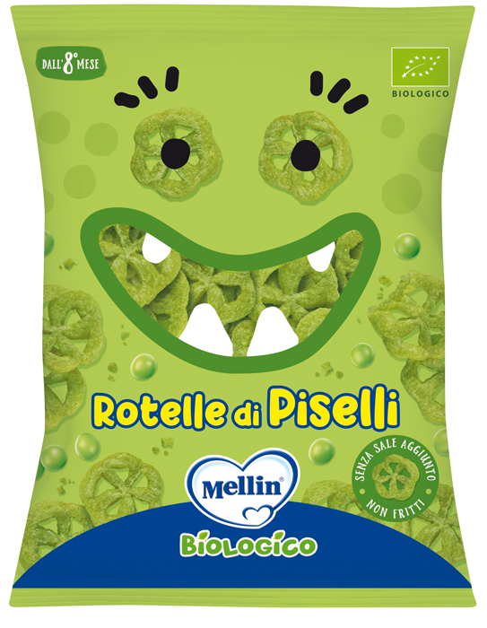 MELLIN SNACK BIO ROTELLE PISELLI 20 G - Farmacia Nuova Dr.ssa Gabriella Catellani