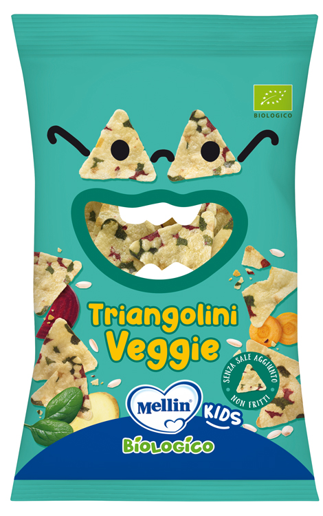 MELLIN SNACK BIO TRIANGOLINI VEGGIE 30 G - Farmacia Nuova Dr.ssa Gabriella Catellani