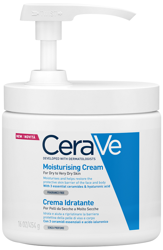CERAVE CREMA IDRATANTE PER PELLI DA SECCHE A MOLTO SECCHE 454 G PUMP - Farmacia Nuova Dr.ssa Gabriella Catellani