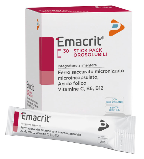 EMACRIT OROSOLUBILE 30 STICK PACK - Farmacia Nuova Dr.ssa Gabriella Catellani