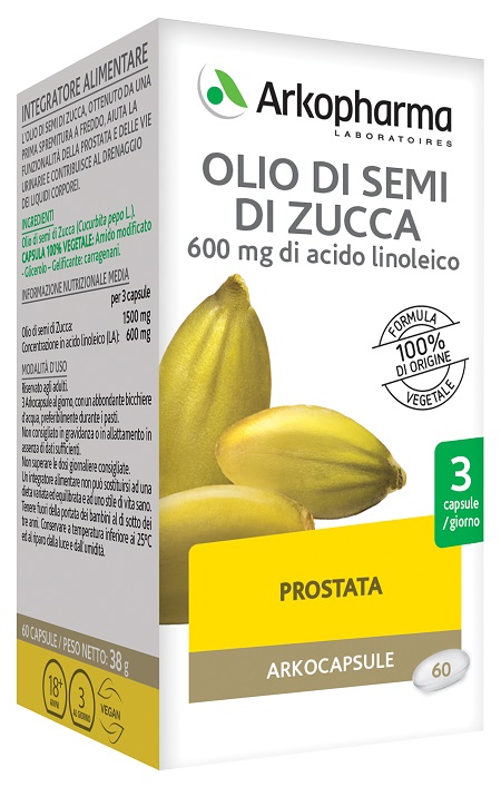 ARKO CAPSULE OLIO SEMI ZUCCA 60 CAPSULE - Farmacia Nuova Dr.ssa Gabriella Catellani