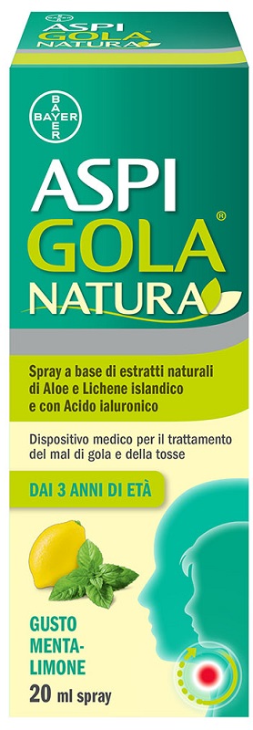 ASPI GOLA NATURA SPRAY MENTA LIMONE 20 ML - Farmacia Nuova Dr.ssa Gabriella Catellani