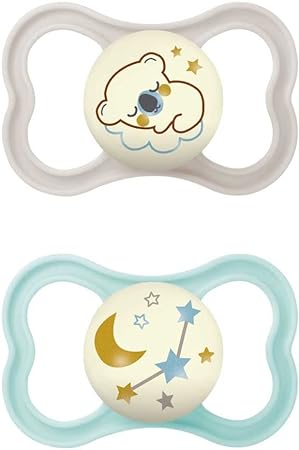 MAM AIR NIGHT SUCCHIETTO 16+ MESI SILICONE NEUTRO 2 PEZZI - Farmacia Nuova Dr.ssa Gabriella Catellani