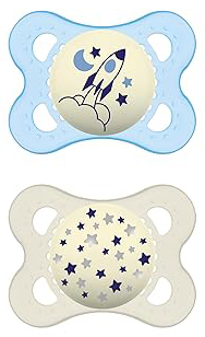 MAM SUCCHIETTO ORIGINAL NIGHT 2-6 MESI SILICONE MASCHIO 2 PEZZI - Farmacia Nuova Dr.ssa Gabriella Catellani