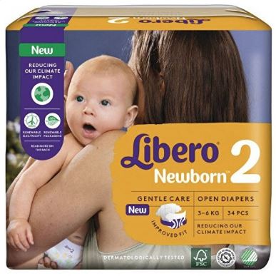 LIBERO NEWBORN PANNOLINO PER BAMBINO TAGLIA 2 3-6 34 PEZZI - Farmacia Nuova Dr.ssa Gabriella Catellani