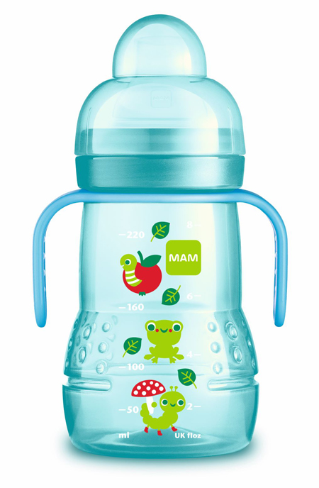 MAM TRAINER 220 ML 4+ BECCUCCIO SOFT SILICONE NEUTRO - Farmacia Nuova Dr.ssa Gabriella Catellani