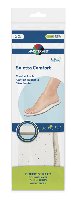 MASTER-AID FOOTCARE SOLETTA COMFORT RITAGLIABILE 2 PEZZI I1 - Farmacia Nuova Dr.ssa Gabriella Catellani