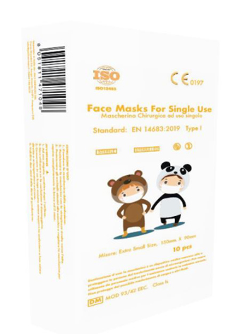 FACE MASK SINGLE USE EXTRA SMALL 10 PEZZI - Farmacia Nuova Dr.ssa Gabriella Catellani