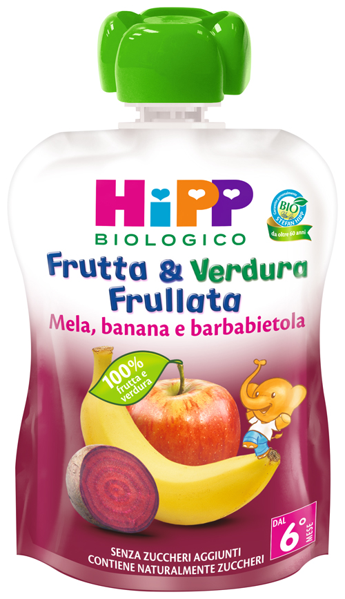 HIPP BIO FRUTTA & VERDURA MELA BANANA BARBABIETOLA 90 G - Farmacia Nuova Dr.ssa Gabriella Catellani